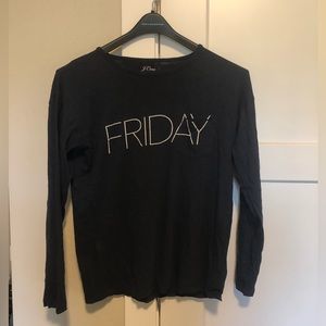 Long sleeve navy blue shirt - medium